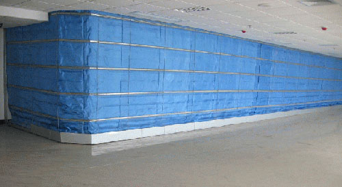 无机布U型提升式防火卷帘门