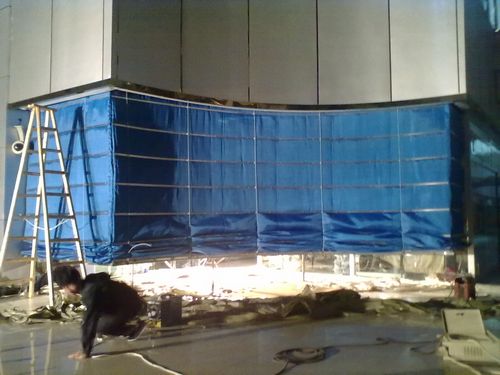 异型无机布提升防火卷帘门